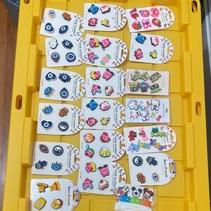 19 Colorful Shoe Charms Set mix characters sNew  birthday party